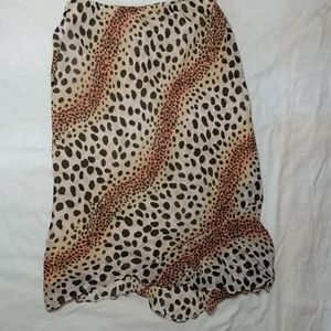 Design 26 Knee high leopard/cheetah skirt